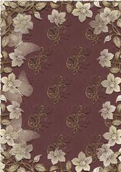 Dark Red Floral Background