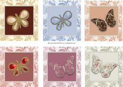 Butterflies & Pearls Toppers