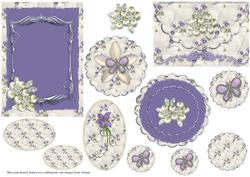 Shades of Lilac Floral Toppers