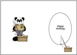 Happy Birthday Panda Insert