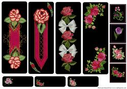 Rose Toppers and Bookmarks