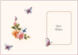 Roses and Butterflies Insert