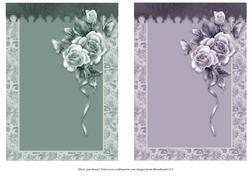 Roses & Pearls Card Fronts