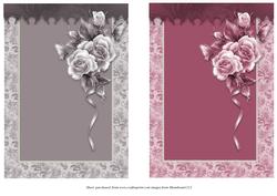Roses & Pearls Card Fronts