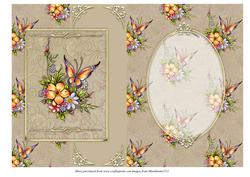 Flowers & Butterflies Fold Back