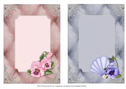 2 Pansy Card Fronts