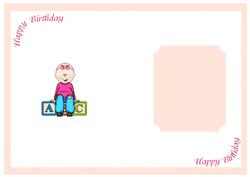 Happy Birthday Girl Insert