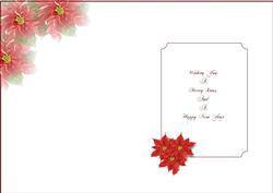 Poinsettia Xmas Insert 2