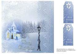 Winter Scene 8x8 Card
