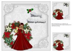 Christmas Lady 8x8