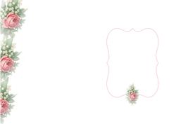 Roses & Lilly of the Valley Insert