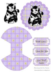 Cute Kitty Rocker Card