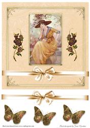 8x8 Lady Card Front