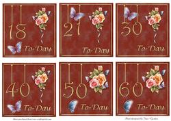 Special Birthdays Toppers