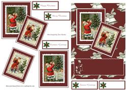 Santa Xmas Toppers