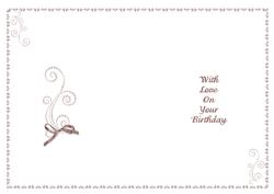 Birthday Pearl Flourish Insert