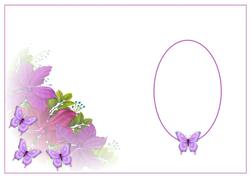Flowers and Butterflies Insert