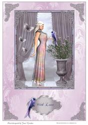 Elegant Lady with Bird
