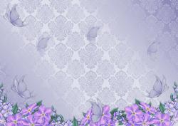 Flowers and Butterflies Backing Paper