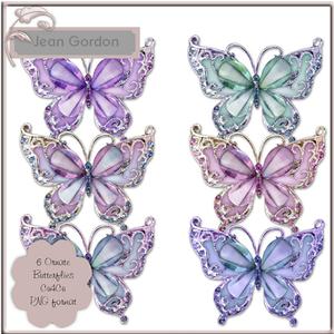 6 Cu4cu Ornate Butterflies