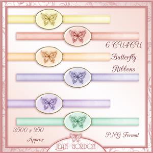6 Cu4cu Butterfly Ribbons