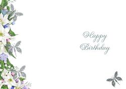 Floral Birthday Insert 1