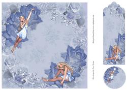 Fairy with Blue Roses