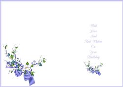 Floral Birthday Insert 6