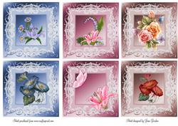 Lace Framed Floral Toppers