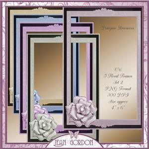 Cu Floral Frames Set 2