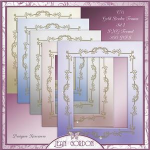 Cu Gold Border Frames Set 1