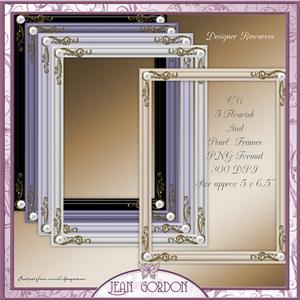 Cu Flourish & Pearl Frames