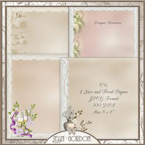 Cu Lace and Floral Papers