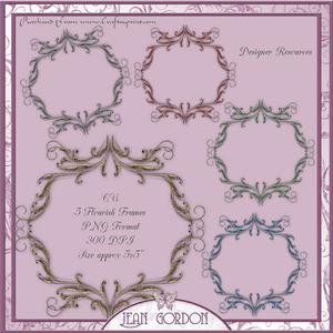 Cu 5 Flourish Frames