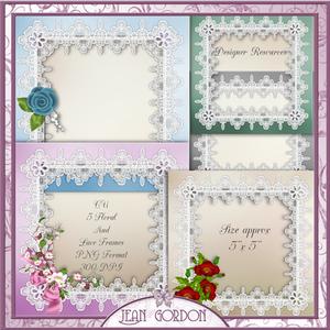 Cu Lace & Flower Frames