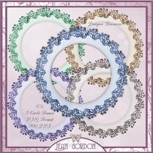 Cu 5 Flourish Circle Frames