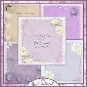 Cu 5 8x8 Floral Papers