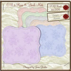 Cu 6 Roses and Pearl Mats