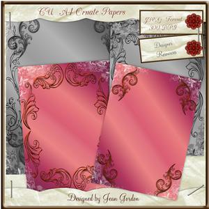 Cu 4 Ornate Backgrounds A4 Size