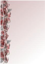 Red Roses and Pearls Paper