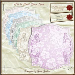 Cu 6 Floral Deco Mats