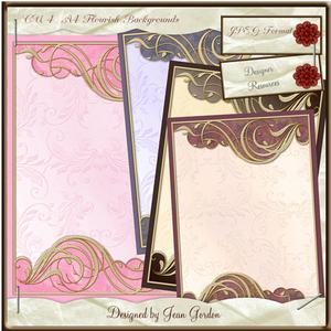 Cu 4 Flourish Backing Papers