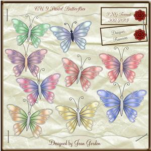 Cu 9 Pastel Butterflies