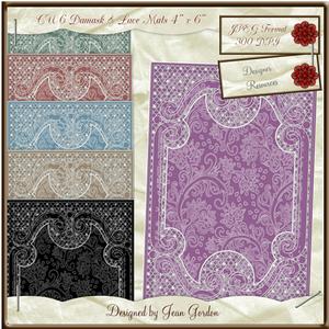 Cu 6 Damask & Lace Mats