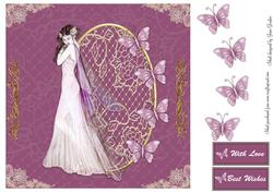 Butterfly Fairy on a Gold Frame