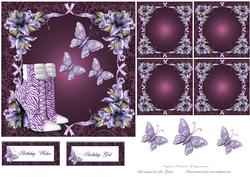 Lilies, Butterflies & Boots Topper