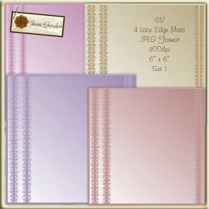 Cu 4 Lace Edge Mats