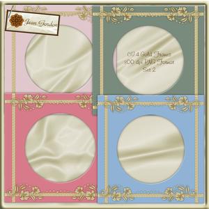 Cu Gold Ornate Frames Set 2
