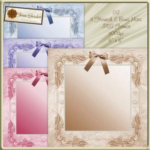 Cu 4 Flourish & Bows Mats