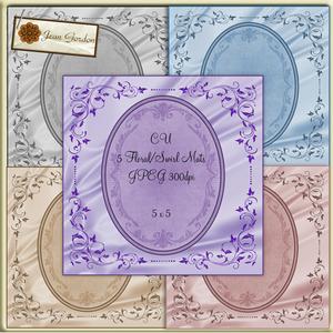 Cu 5 Floral/swirl Mats